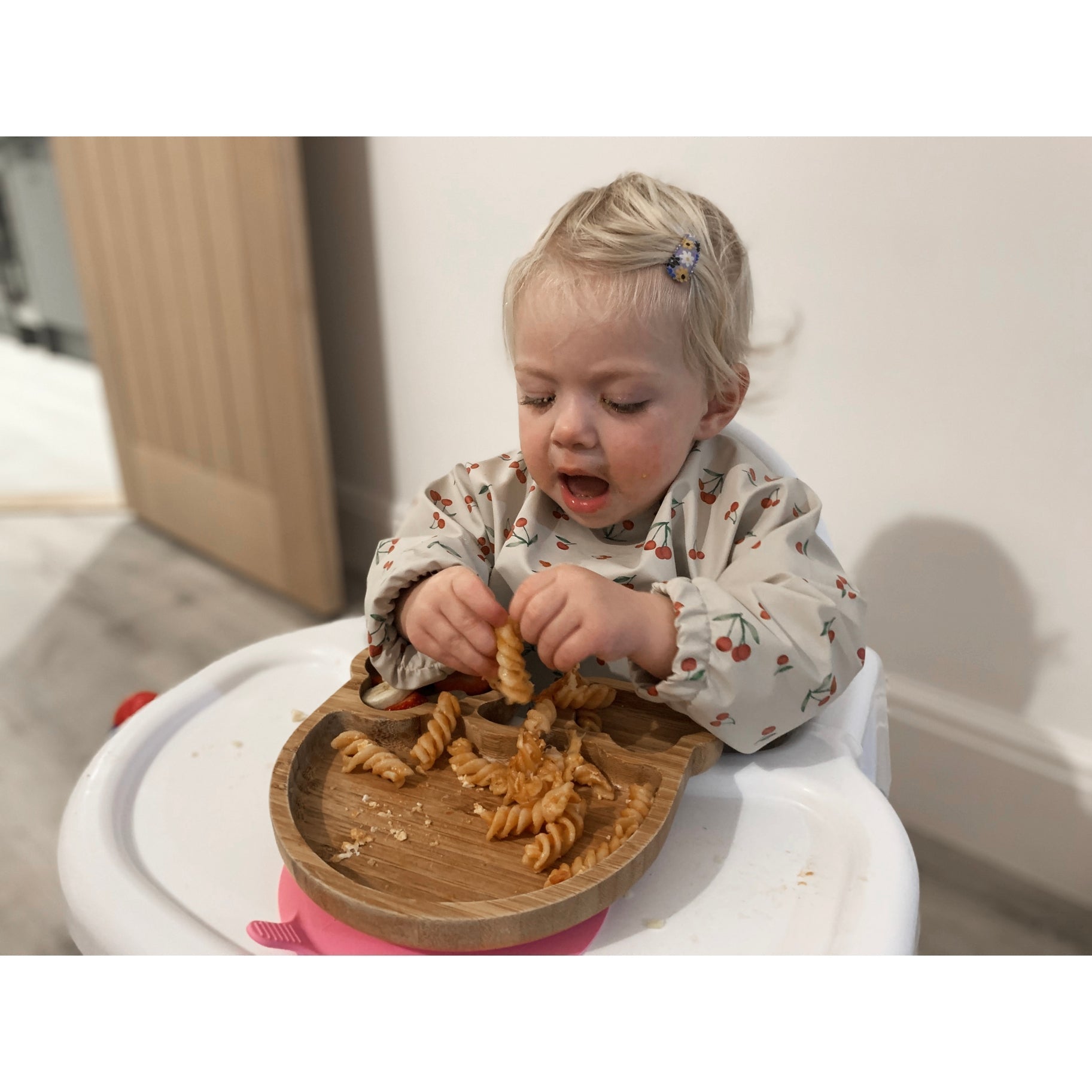 Cover All Bibs | Catch All Cape Bibs | Cherry Rainbows | La Romi