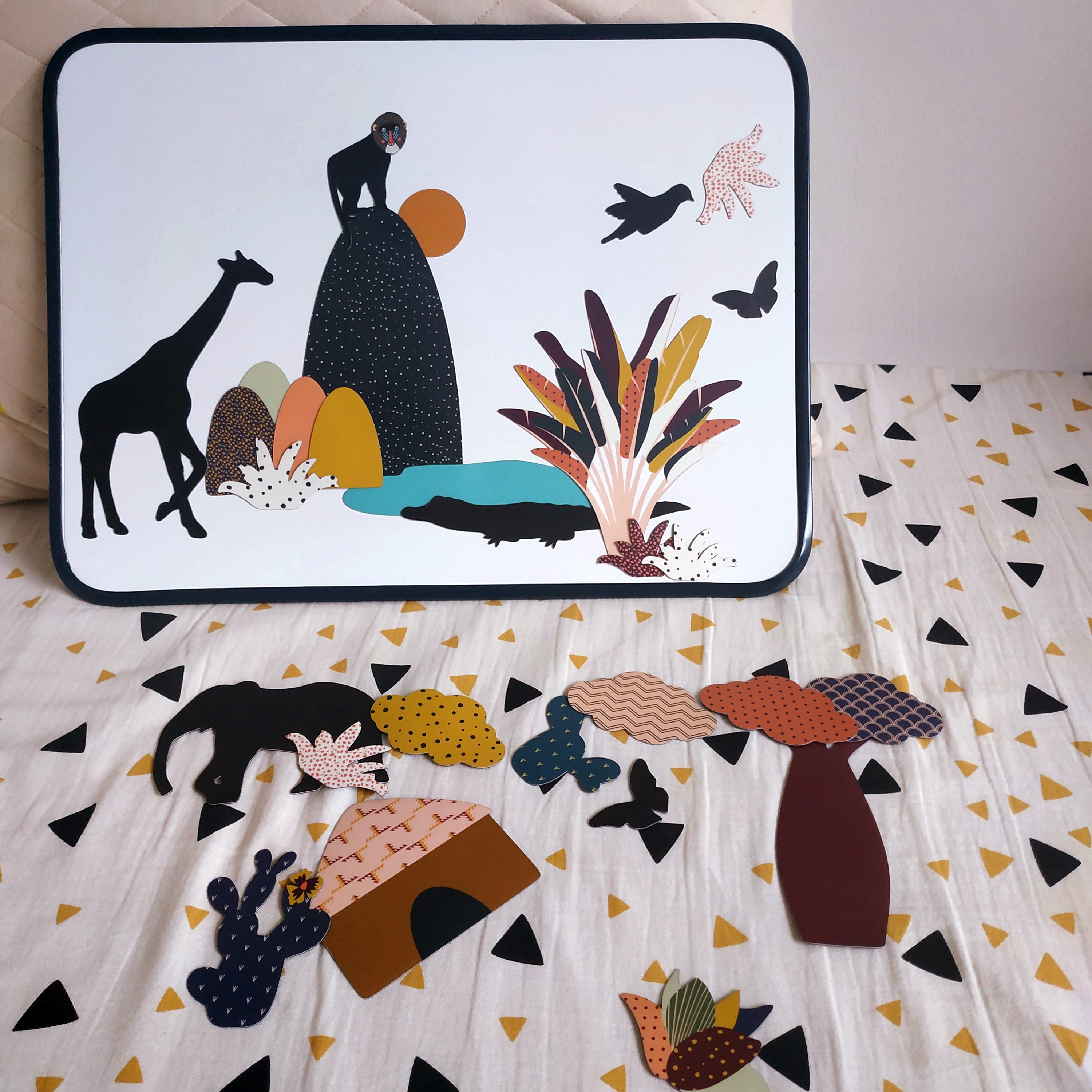 Magnetic rectangle Board | 5 colours