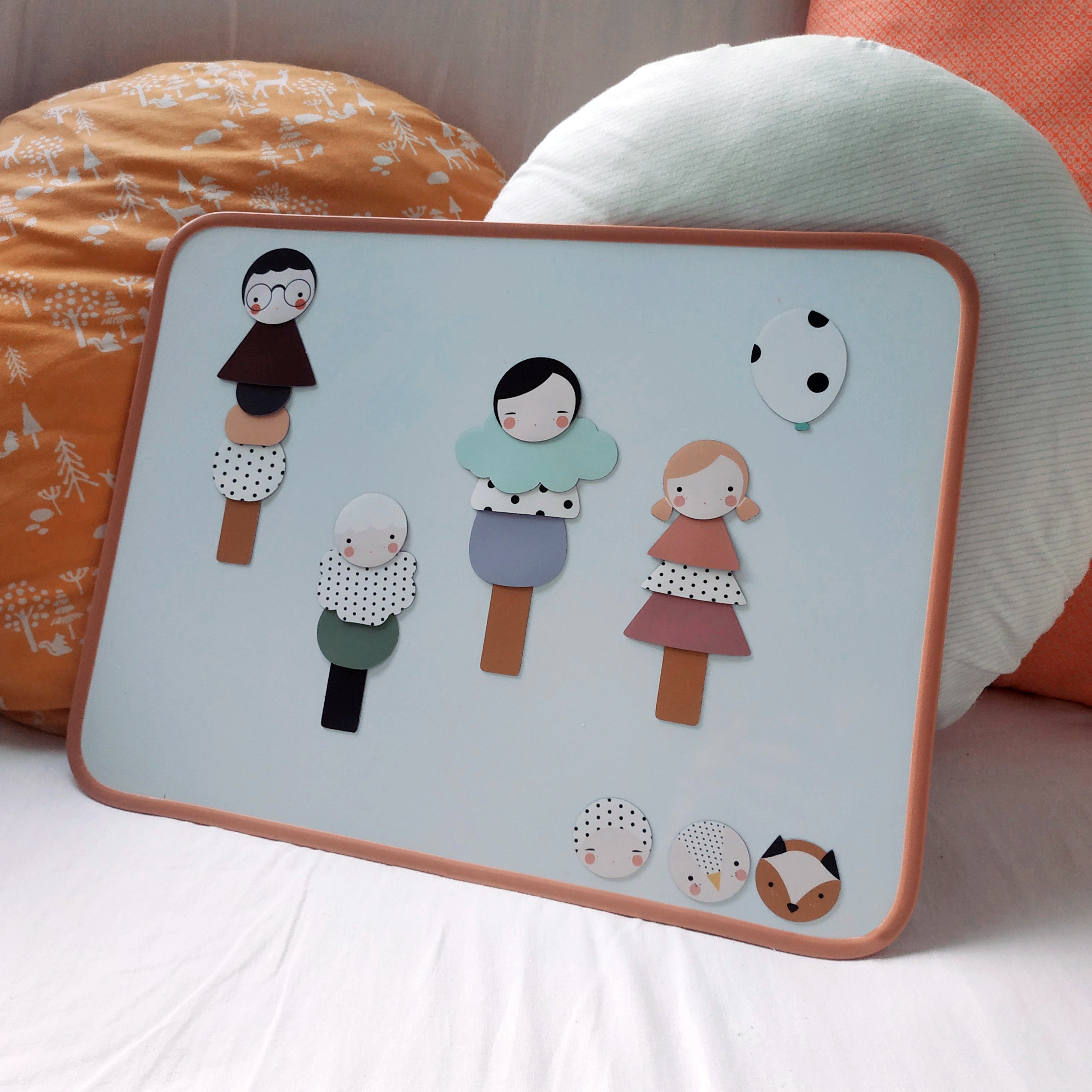 Magnetic rectangle Board | 5 colours