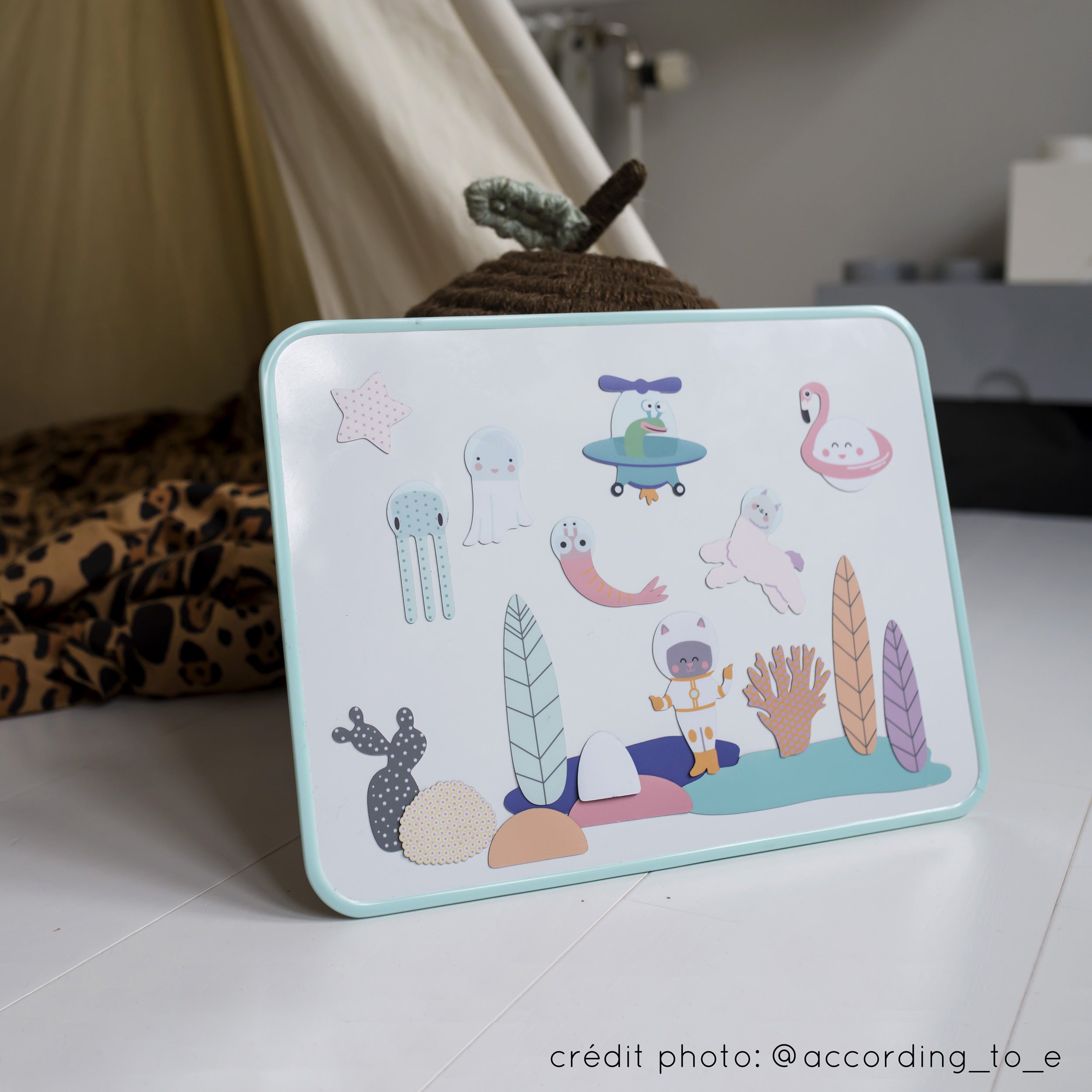 Magnetic rectangle Board | 5 colours