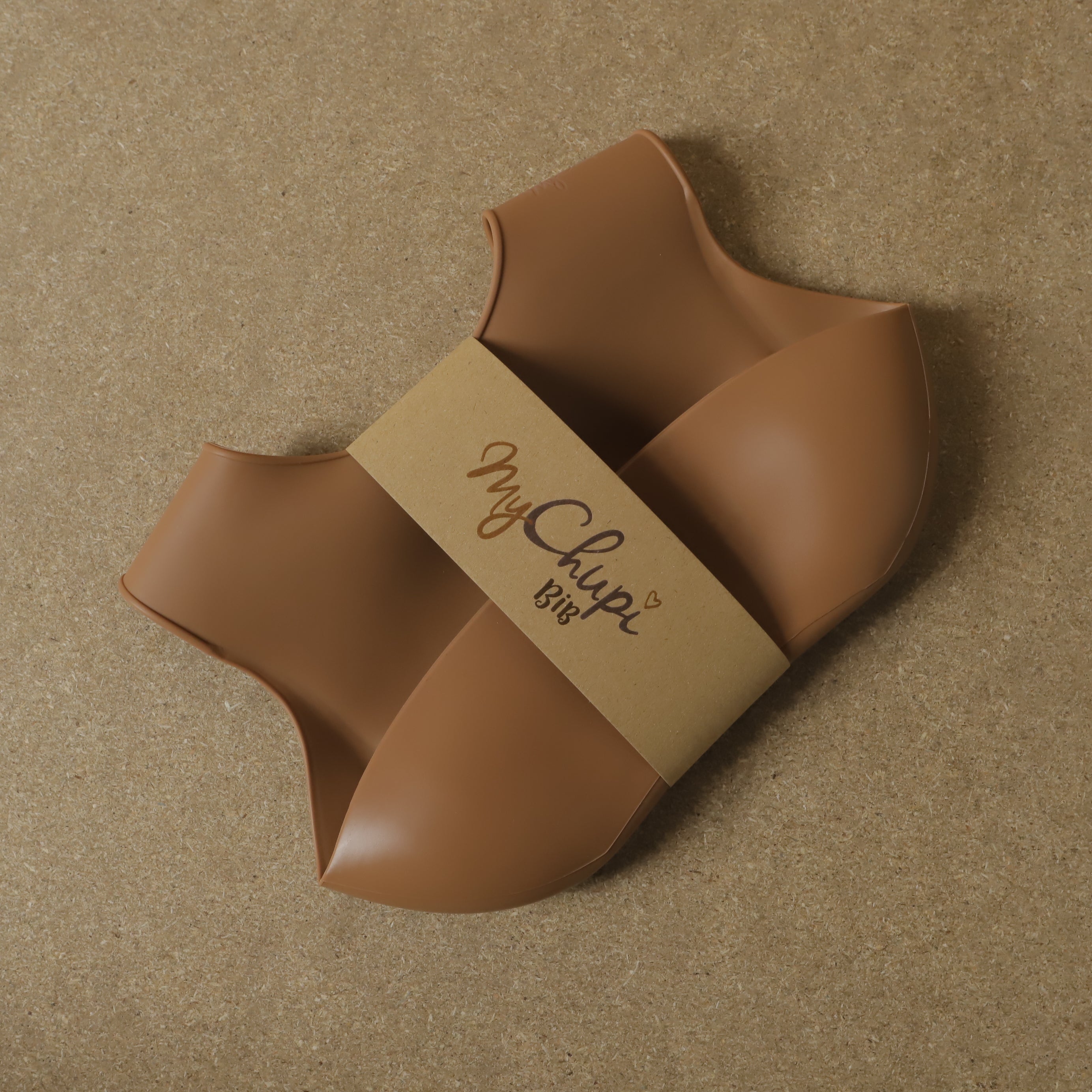 Silicone Bib | Catch-all Silicone Bibs | Caramel | La Romi
