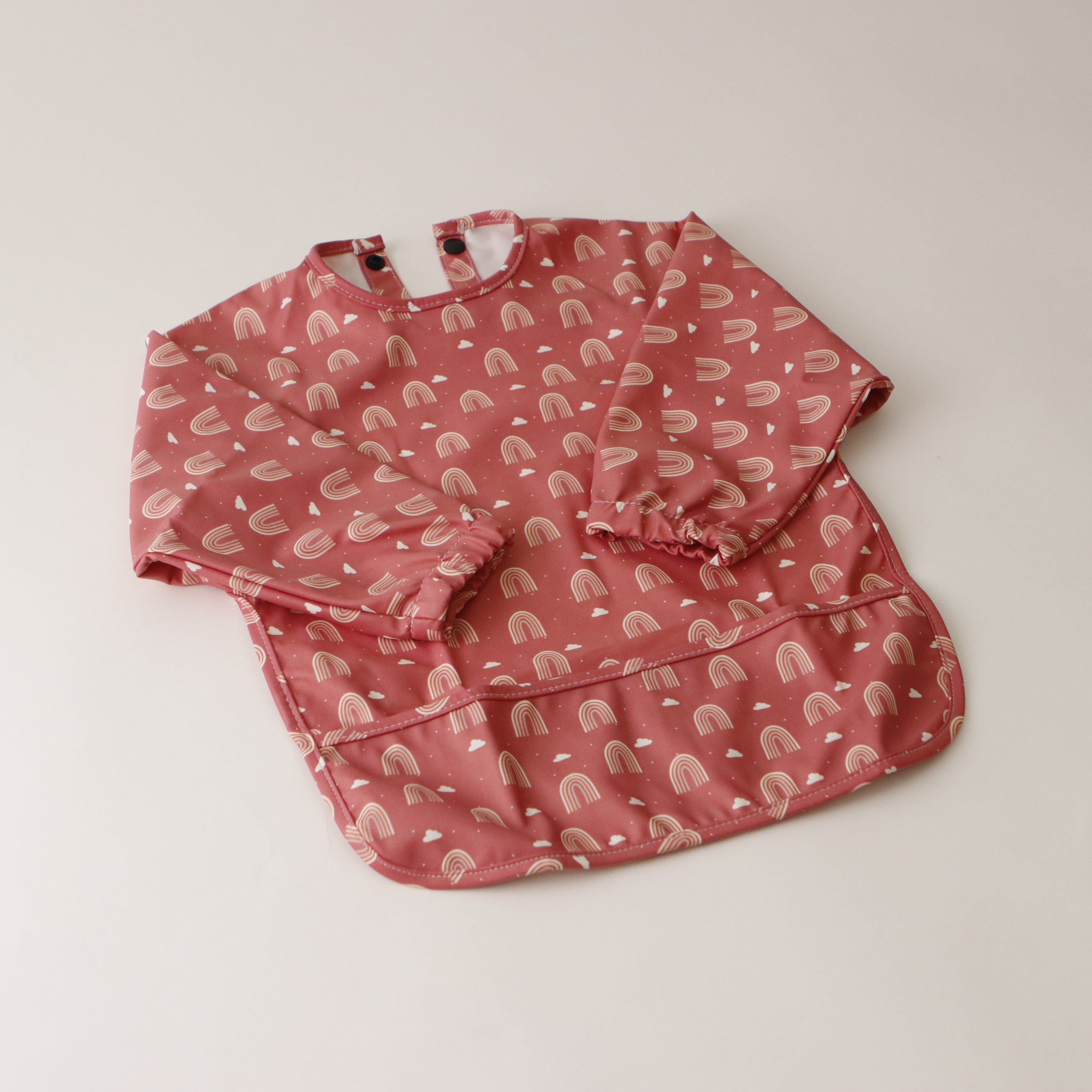 Cover All Bibs | Catch All Cape Bibs | Cherry Rainbows | La Romi