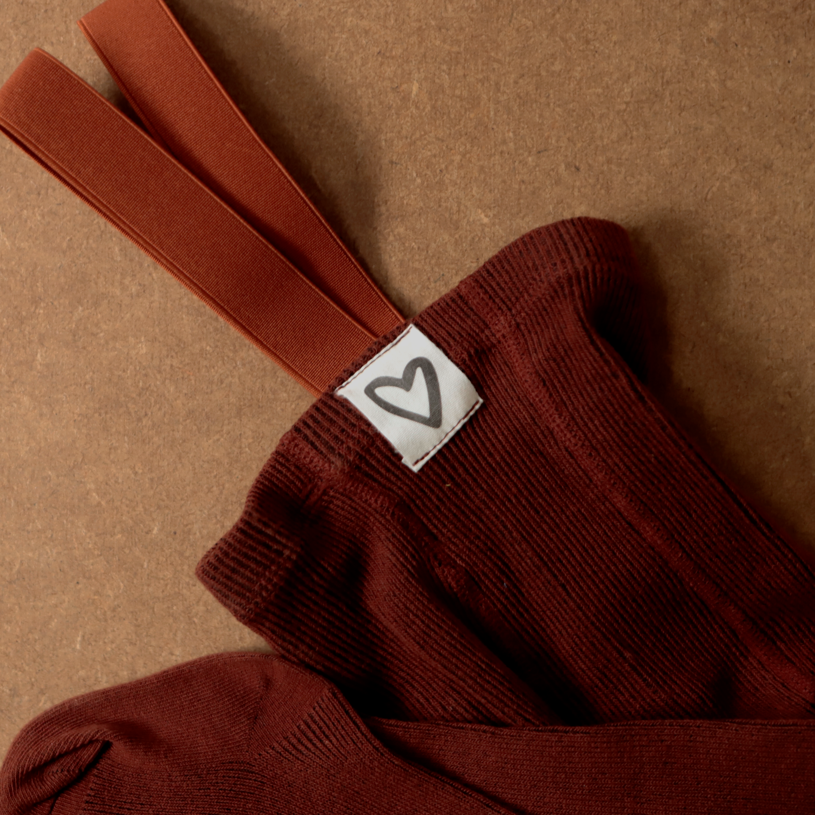 Dungaree Tights | Baby + Toddler Dungaree Tights | Chestnut | La Romi