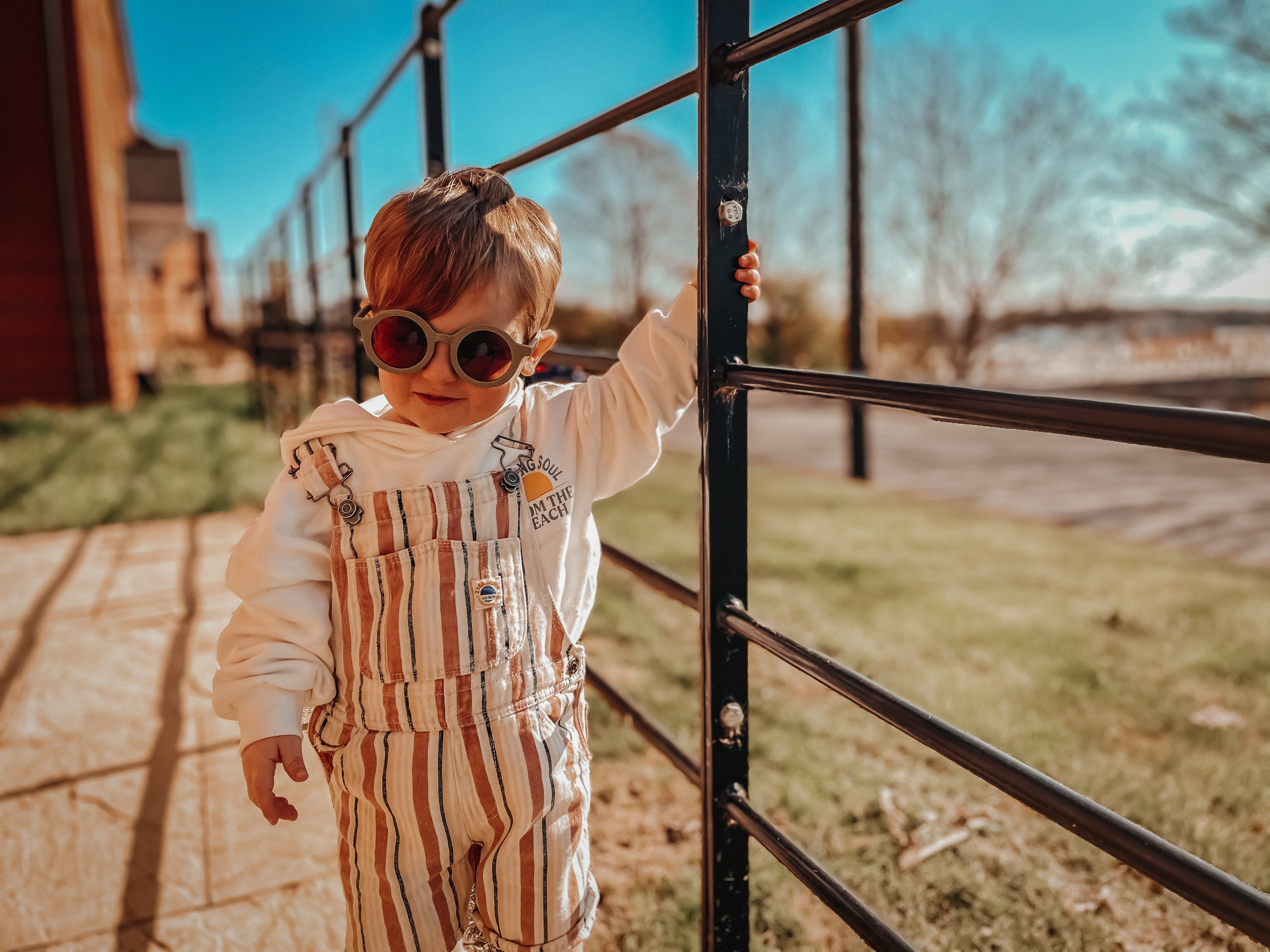 Sunglasses | Kids / Toddler Aviator Sunglasses | Taupe | La Romi