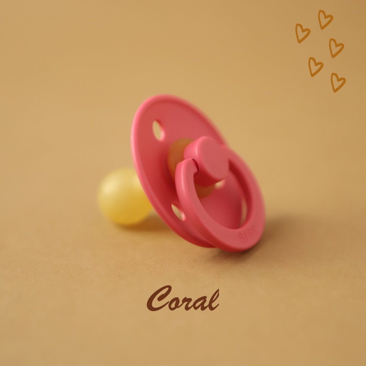 Pacifiers | BIBS Size 1 | Coral | La Romi