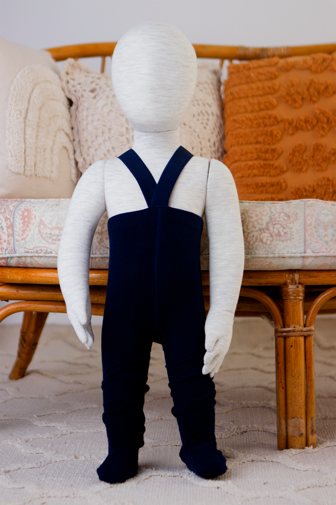 Dungaree Tights | Baby + Toddler Dungaree Tights | Denim | La Romi