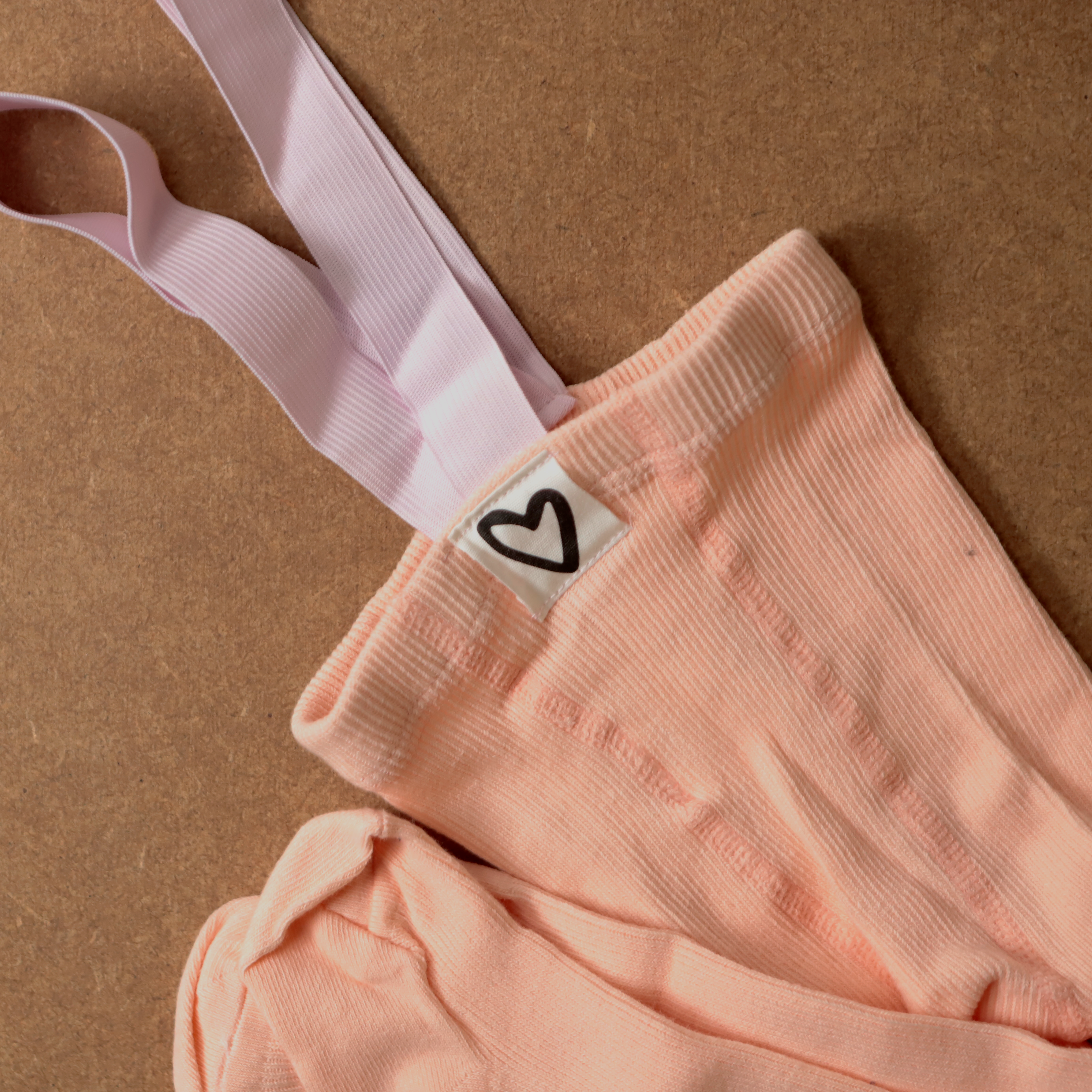 Dungaree Tights | Baby + Toddler Dungaree Tights | Flamingo | La Romi