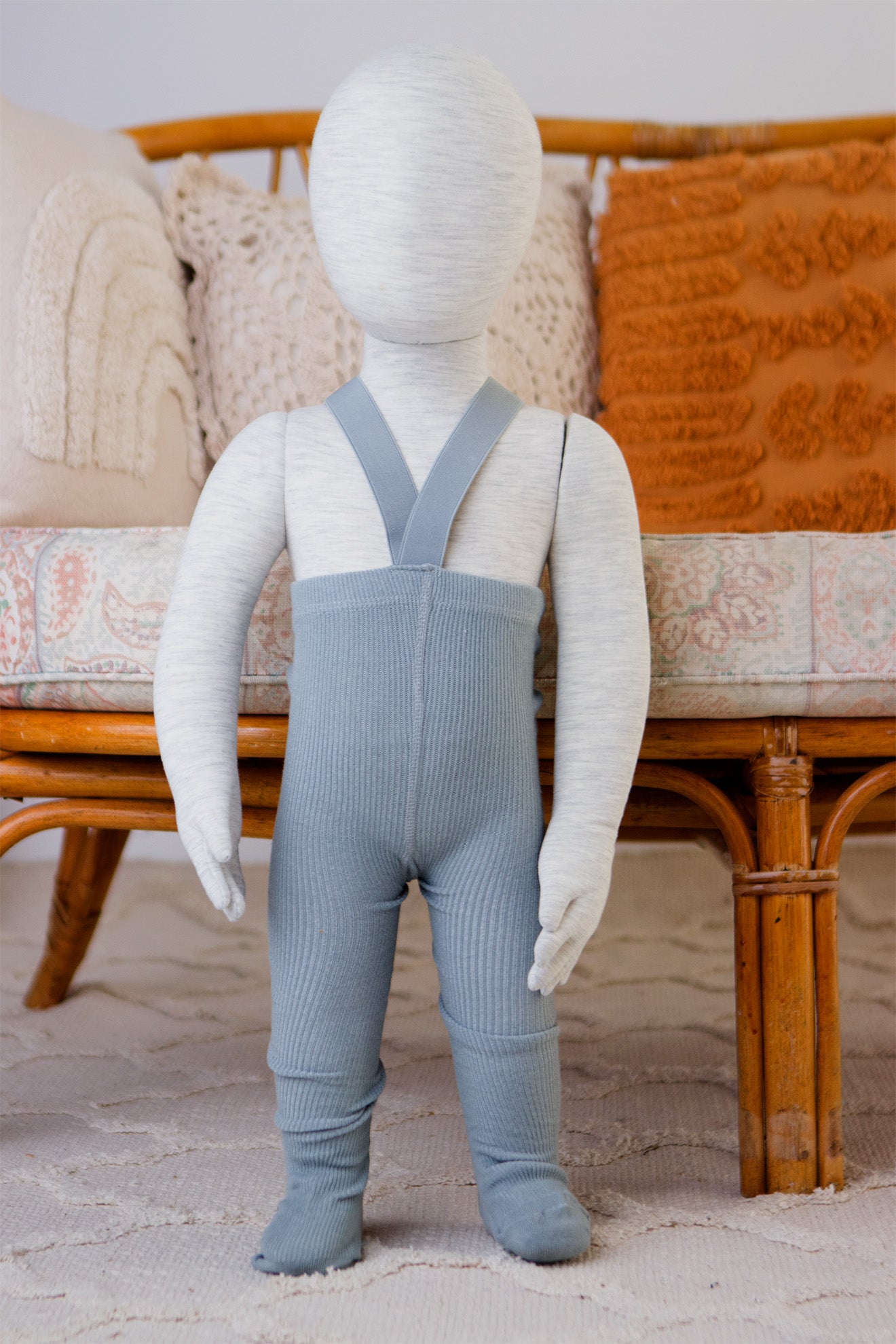 Dungaree Tights | Baby + Toddler Dungaree Tights | Flint | La Romi