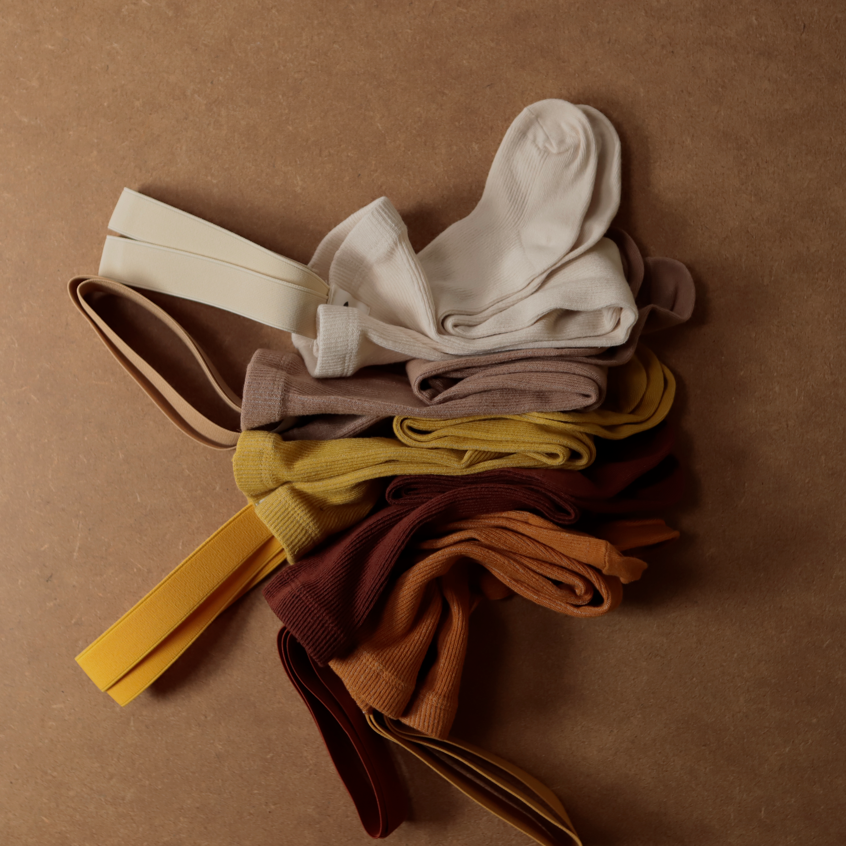 Dungaree Tights | Baby + Toddler Dungaree Tights | Chestnut | La Romi