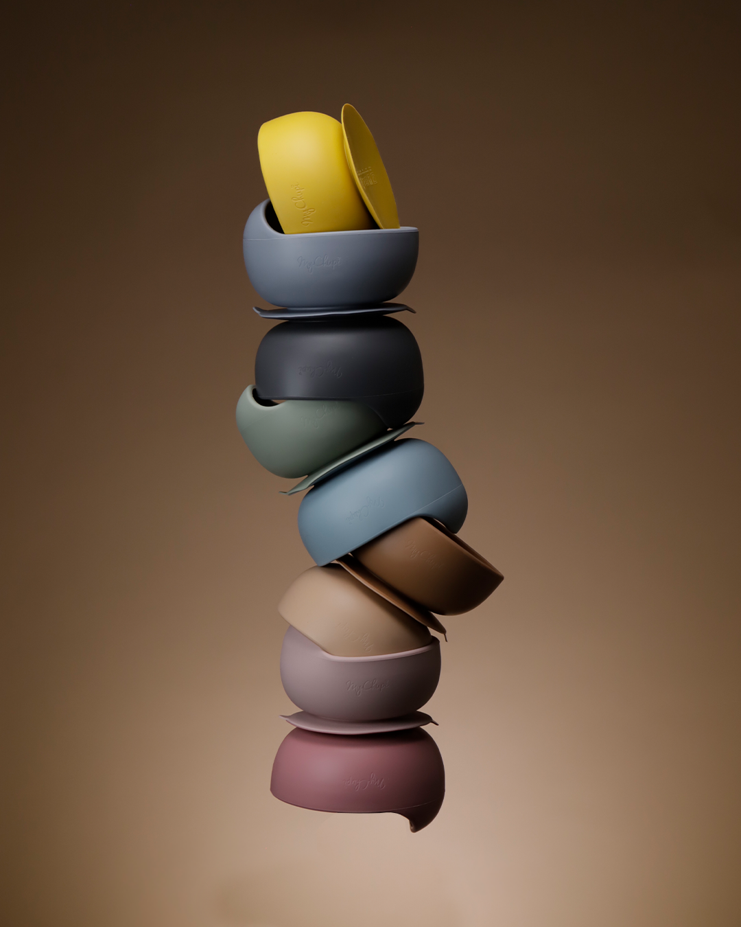 Bowls | My 1st Weaning Bowl + Spoon | Mustard | La Romi