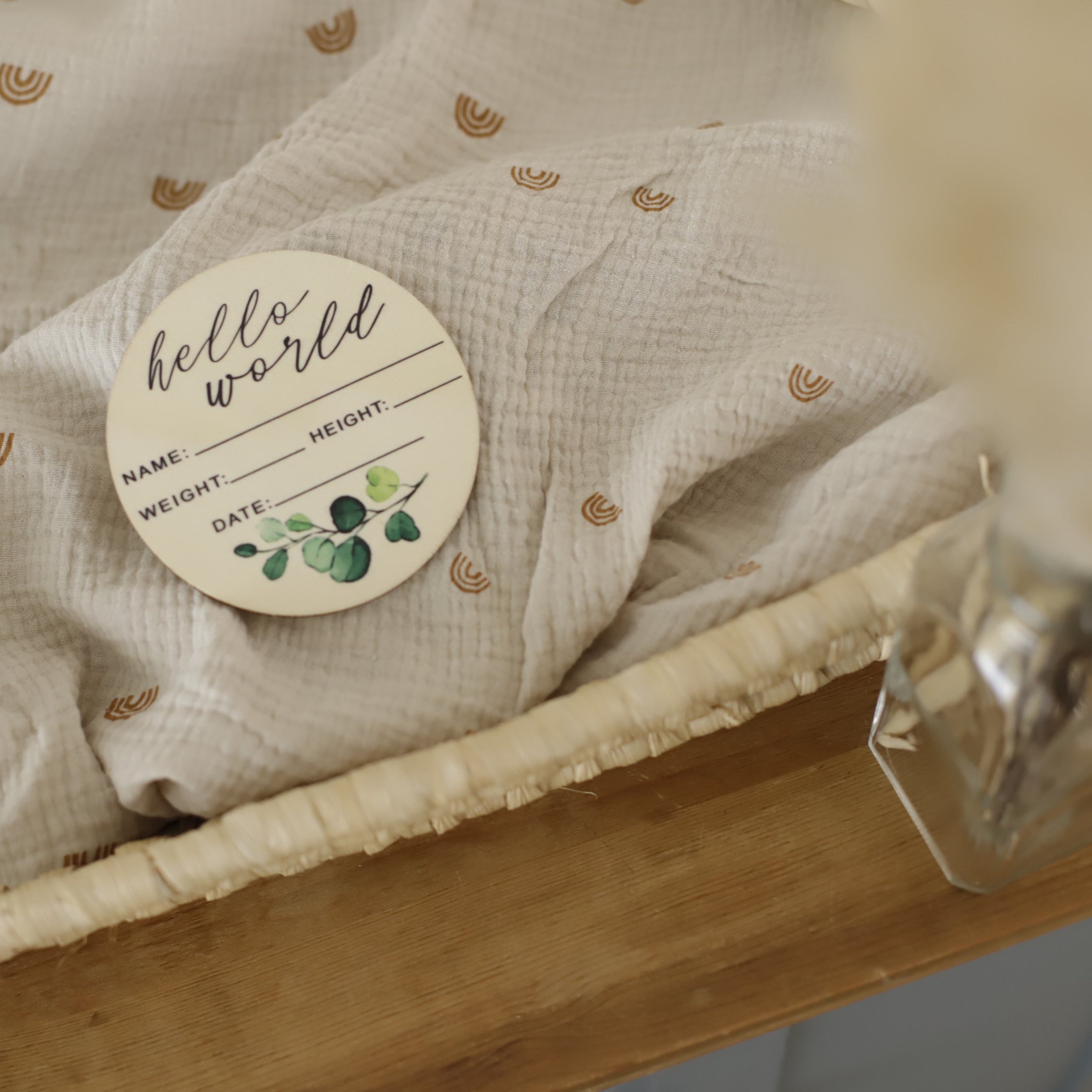 Seasonal & Holiday Decorations | Milestone Discs | Botanical Theme | La Romi