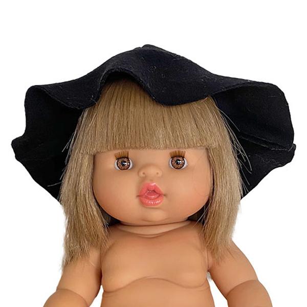 Doll | SUN HAT IN BLACK FOR DOLLS | La Romi