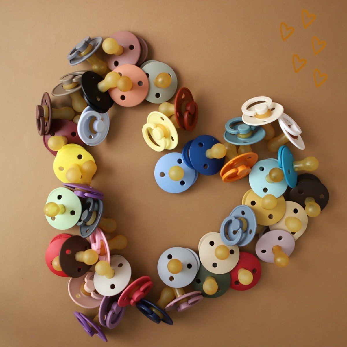 Pacifiers | BIBS Size 1 | Rust | La Romi