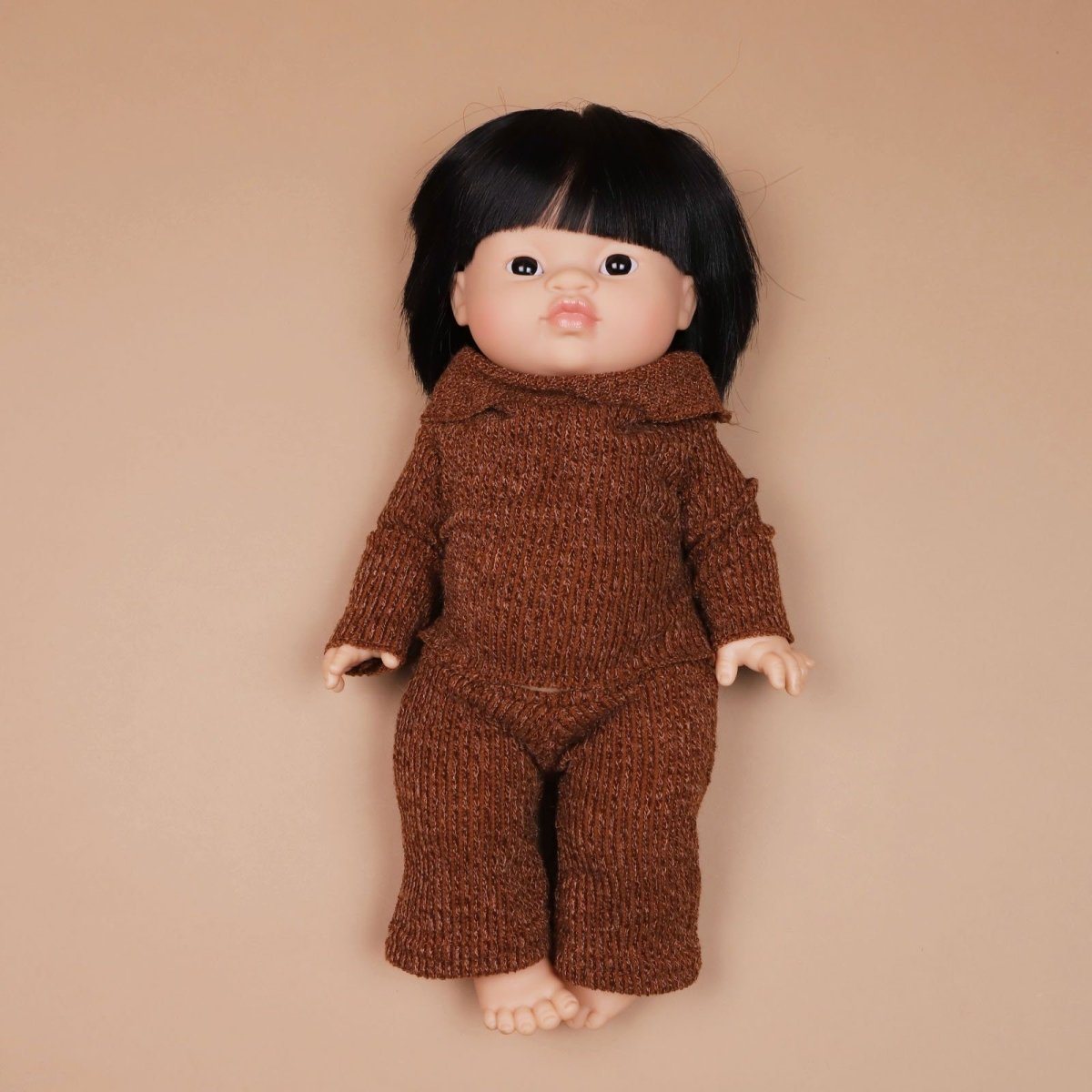 Doll | ENSEMBLE "CARLA" IN COGNAC FOR DOLLS | La Romi
