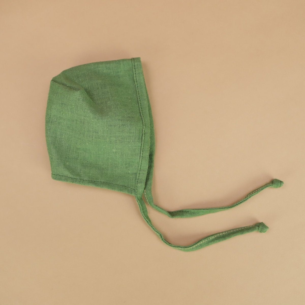 Doll | LINEN BONNET IN GREEN FOR DOLLS | La Romi