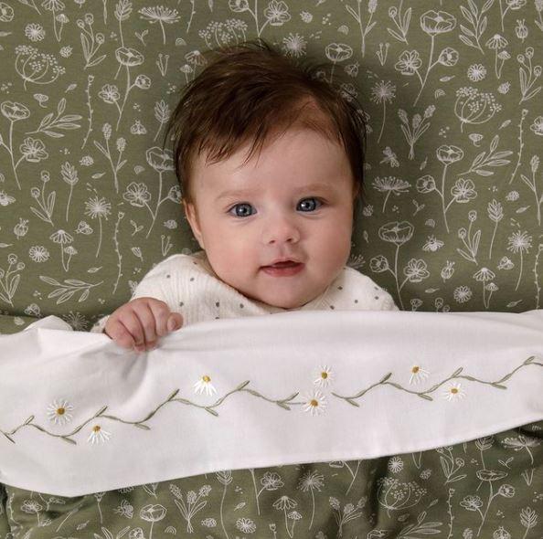 Cot Sheets | Little Dutch Fitted Crib Sheets | Pure Mint | La Romi