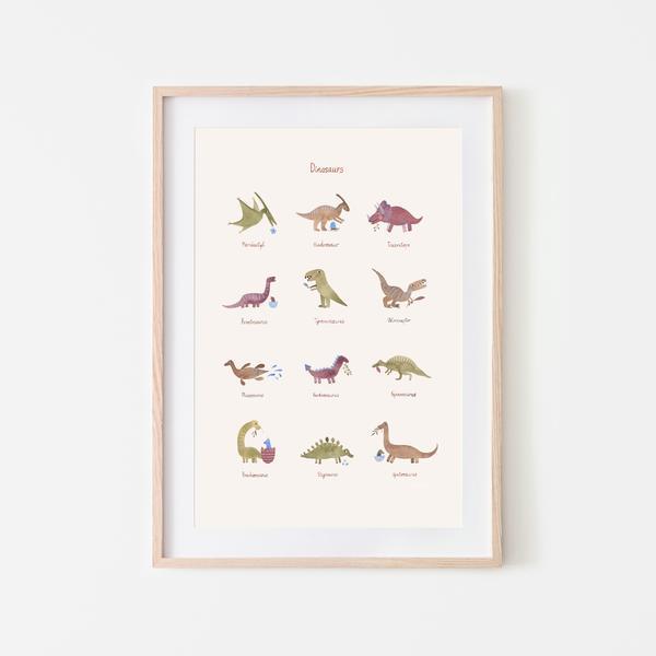 Posters | Mushie Poster | Dinosaur | La Romi