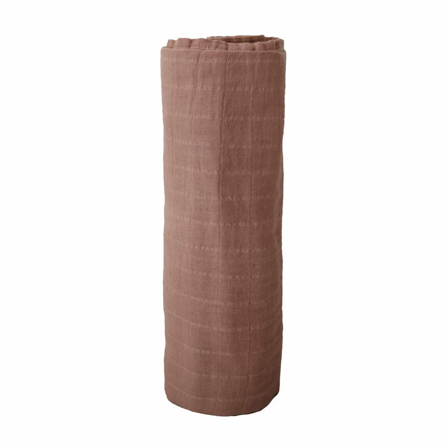 Swaddle Blankets | Mushie Muslin Swaddle Blankets | Cognac | La Romi