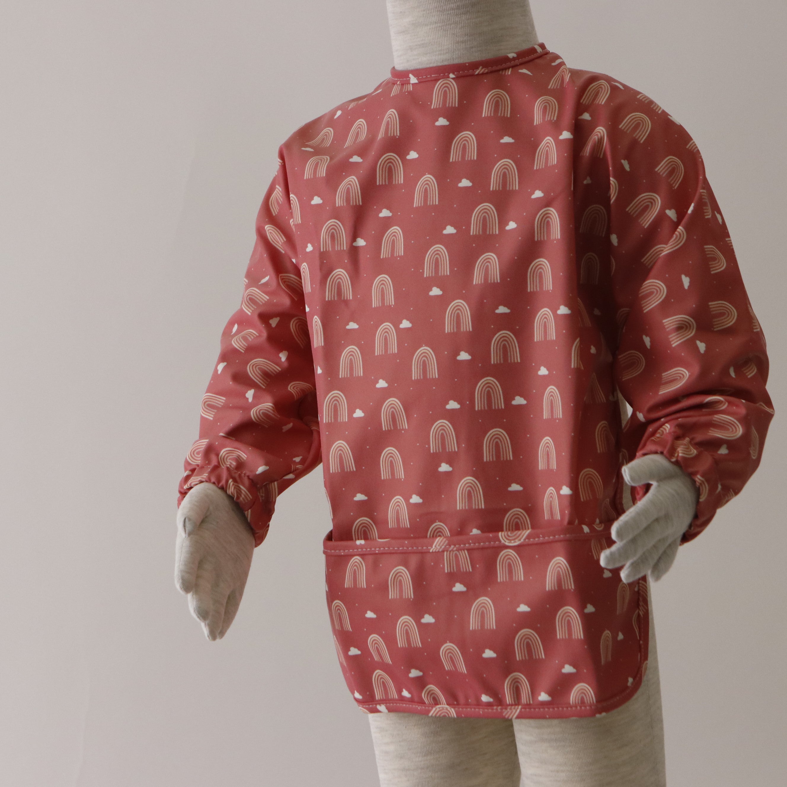 Cover All Bibs | Catch All Cape Bibs | Cherry Rainbows | La Romi