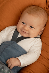 Dungaree Tights | Baby + Toddler Dungaree Tights | Vanilla | La Romi