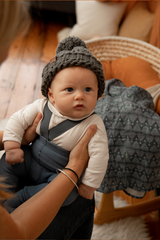 Dungaree Tights | Baby + Toddler Dungaree Tights | Denim | La Romi