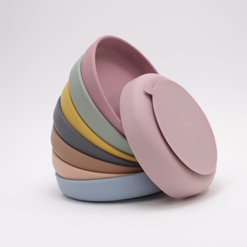 Plates | Round Suction Plate | Petrol Blue | La Romi