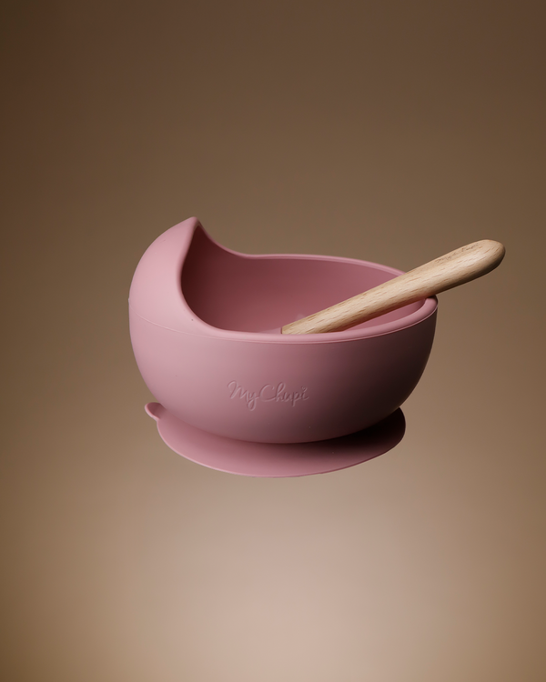 Bowls | My 1st Weaning Bowl + Spoon | Orchid | La Romi
