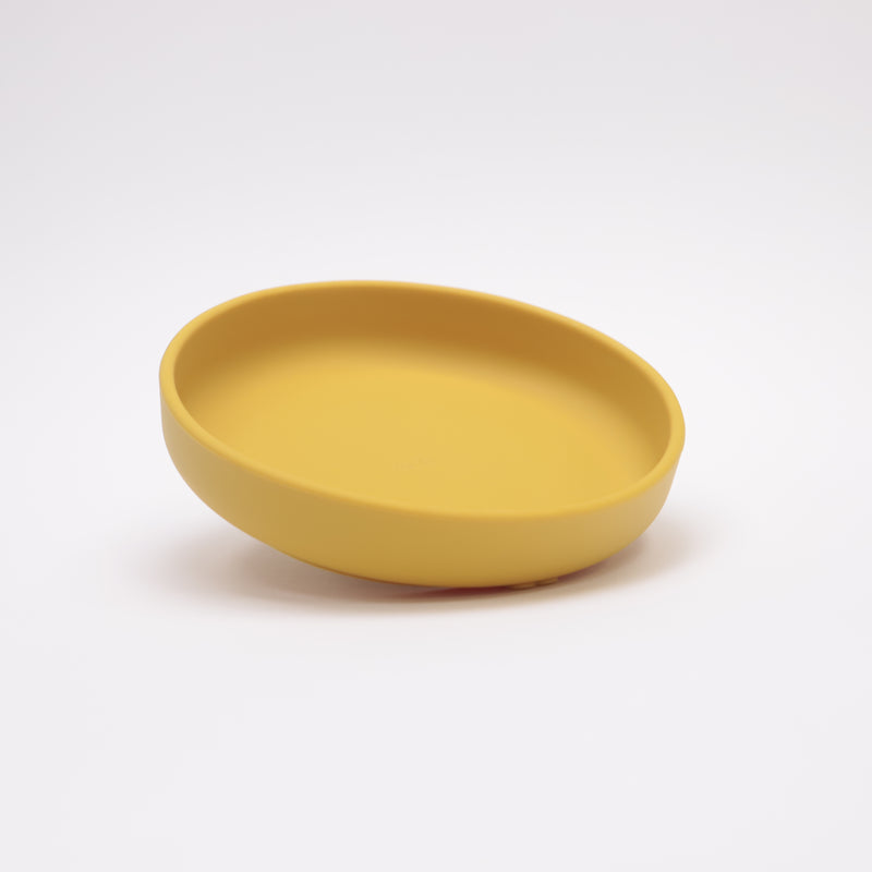 Plates | Round Suction Plate | Mustard | La Romi