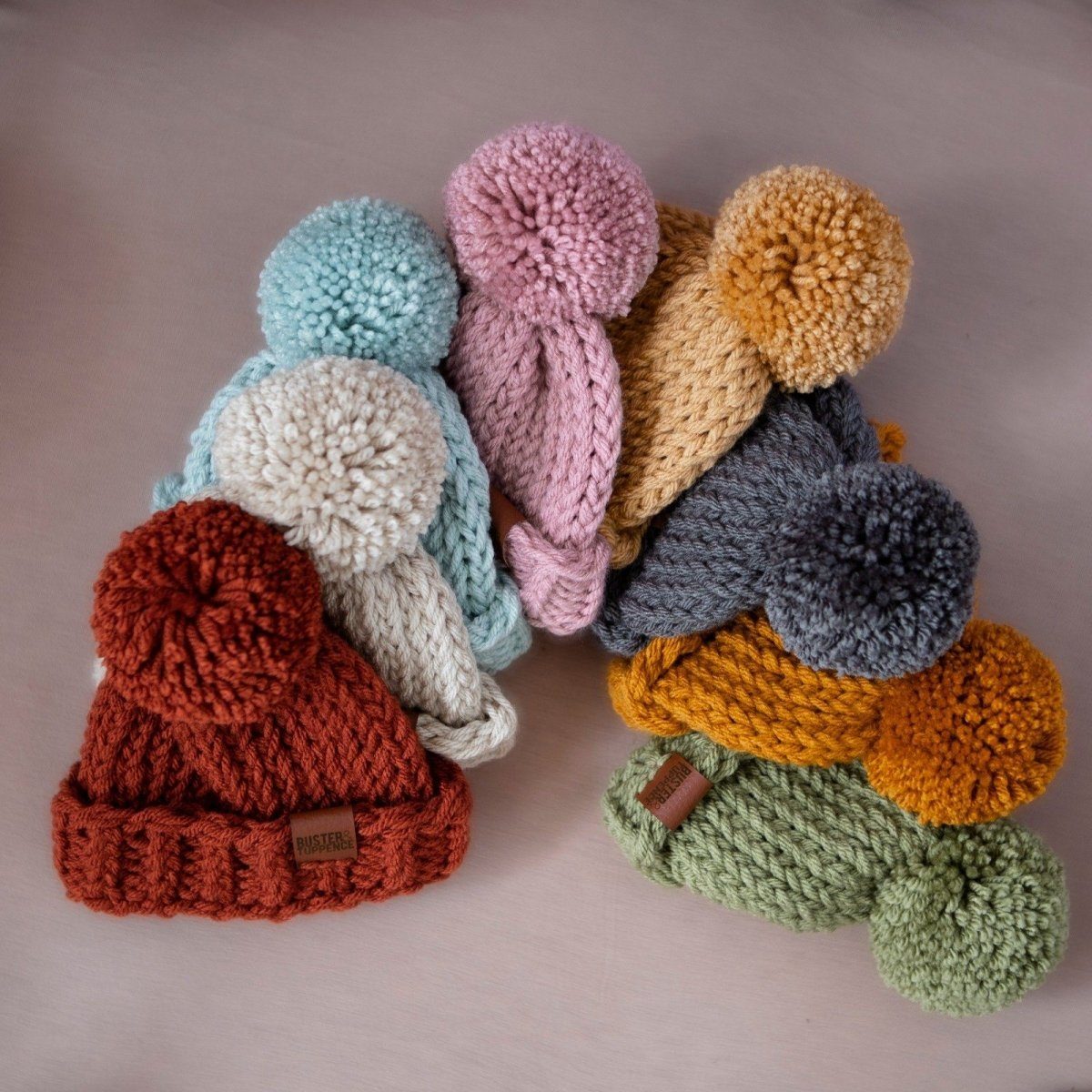 Baby winter hot sale bobble hats