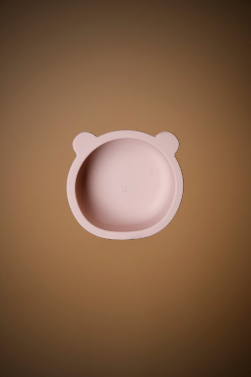 Bowls | Bear Suction Bowl | Petal Pink | La Romi