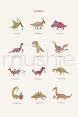 Posters | Mushie Poster | Dinosaur | La Romi