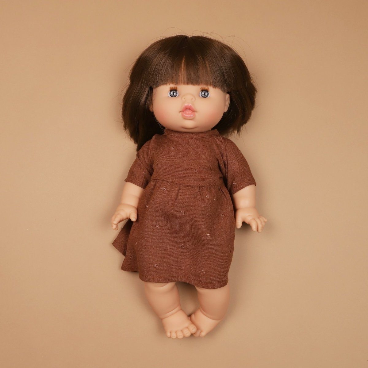 Doll | ROBE FAUSTINE IN MARRON FOR DOLLS | La Romi